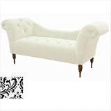 Settee in Traditional Black and White