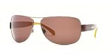 BVLGARI BV 5001 138 73 BROWN AVIATOR STYLE METAL SUNGLASSES.