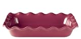 Emile Henry - 421987 - Plat Rectangulaire Corolle - Framboise - 36 x 26 cm
