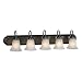 Golden Lighting 5221-5 ORB Brookfield ORB Five Light Vanity, Oil Rubbed Bronze Finish