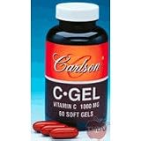 Carlson Labs C-Gel Natural Vitamin C, 1000-mg, 250-Soft Gel Bottle