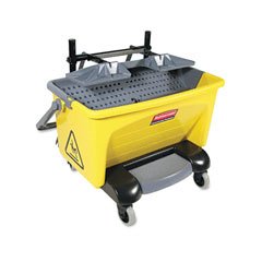 Rubbermaid Pedal Wring Bucket, Yellow
