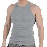 Giorgio Rib Vest Light Grey Marl Medium