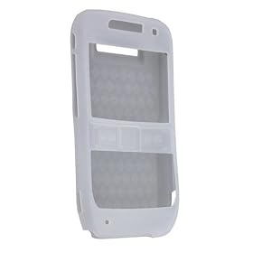 Clear White Durable Silicone Skin Case for Nokia E71