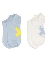 Ralph Lauren Womens Sport Socks Big Pony Sky/White 3Pack
