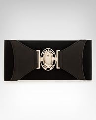 Wide Circle Metal Clasp Belt