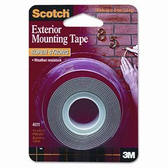 3M Scotch 4011 Exterior Mounting Tape, 1 in x 60 in