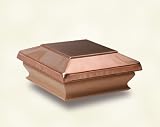 Woodway Products 870.2034 4-by-4-Inch Large Treated Copper Flat Top Post Cap