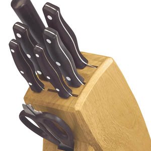 NEW COOKWARE METROPOLITAN 4-PIECE STEAK SET HIGH-CARBON STAINLESS STEEL BLADES FULL TANG