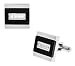 Young & The Restless ~ Victor Newman ~ Black Onyx CZ Cubic Zirconia Men's Dress Cuff Links Sterling Silver
