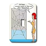 Rich Diesslins Funny General - Editorial Cartoons - Issues of the Real Spiderman - Cleaning - Light Switch Covers -... by 3D Rose