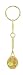 Gold Tennis Racquet & Ball Key Chain