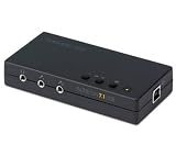 TERRATEC Aureon 7.1 USB ext. Soundkarte 4 analoge Ausgaenge 2 Microeingaenge 1 Kopfhoerer Eingang schwarz