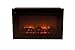 31hmWOXPCGL. SL75  Well Traveled Living 60757 Black Wall Mounted Electric Fireplace