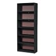 Value Mate&reg; Series Steel Six Shelf Bookcase, 31-3/4w x 13-1/2d x 80h, Black (SAF7174BL)