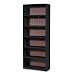 Safco 7174BL Value Mate Series Bookcase, 6 Shelves, 31-3/4w x 13-1/2d x 80h, Black