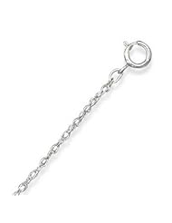 .925 Sterling Silver 24" Rhodium Plated Light Rope Chain Necklace (1.1mm)