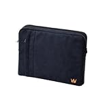 Sony Vaio X 11.6 Netbook CaseCrown Faux Suede Protective Sleeve with Shoulder Strap and Pocket - Blue Asphalt