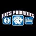 Life's Priorities~poker Adult T-Shirt
