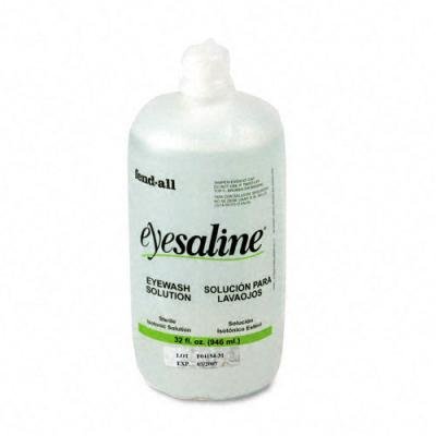 Eyesaline Eye Wash Bottle Refill, 32-oz. Bottle, 12/carton