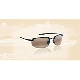 MAUI JIM Ho`okipa Sunglasses Gloss Black HCL Bronze--