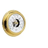 Visible Movement Brass Barometer