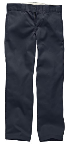 Dickies Herren lange Hose Slim Straight Work, navy blue, 36/32, WP873