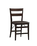 Linon Firenze Folding Chair Vinyl Seat Set Of 2