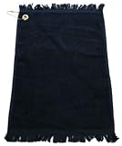 ProActive Sports 11 x 18 Golf Towel With Fringe, Velour NAVY Towel