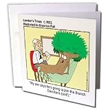 Londons Times Funny Music Cartoons - Branch Davidians - Greeting Cards-12 Greeting Cards with envelopes