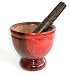 Thai Mortar Pestle Grinding Cookware Thai Food Menu Recipe Kitchen Tool