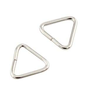 GTMax Universal 2 x Triangle Rings for Camera Strap, Baggage Strap, Keys, USB Flash Drive and More Goods Need a Connection
