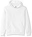American Hawk Big Boys' Fleece Pullover Hoodie, White, 10/12