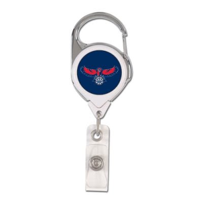 Atlanta Hawks Official Retractable Badge Holder Keychain