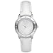 DKNY Women's NY8228 White Leather Quartz Watch with White Dial