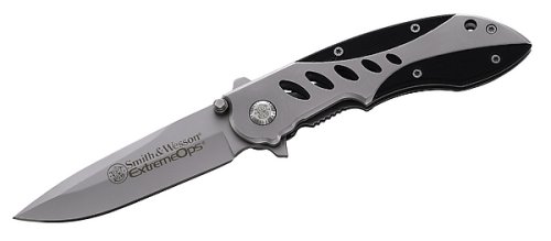 Smith and Wesson Extrem Ops, 440C, Edelstahlheft mit G-10 Einlagen, Gürtelclip