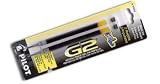 Pilot(R) Rollerball Pen Refills, Fits Dr. Grip Gel, G-2 LTD & Executive Q7 Pens, Extra-Fine Point, 0.5 mm, Black, Pack Of 2