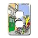 Londons Times Funny Music Cartoons - Organ Donations - Light Switch Covers - 2 plug outlet cover