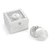 Mud Pie Baby Classic Keepsakes Silver-Plate Round Box, Cross