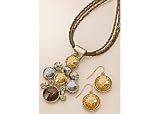 Lifestyle Studios Brown Beaded Necklace Set BROWN