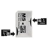 TOPRAM 16GB 16G 8GB x2 microSD microSDHC Card Class 6 with Memory Stick Pro Duo Adapter - 8GTFC6x2_CR5400ADP