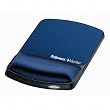 Fellowes 91754 Gel Wrist Rest & Mouse Pad w/Microban - Sapphire