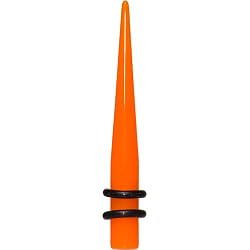 2 Gauge Acrylic Orange Taper