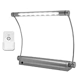 Rite Lite LPL606XLRC Wireless 8 LED Picture Light w/ Remote Control, Silver Metal
