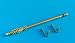 Dollhouse Miniature Curtain Rod in Brass