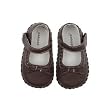 Pediped Isabella Brown Mary Janes with Sheepskin Lining
