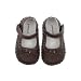 Pediped Isabella Brown Mary Janes with Sheepskin Lining