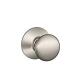 Schlage F10PLY619 Plymouth Passage Knob, Satin Nickel