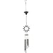 Royce Lighting RL50030B-23 Sunflower Battery Operated Wind Chimes with 3 Color Changing LED Lights in Stainless Steel with Oil Rubbed Bronze Finish