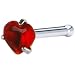 18 Gauge Red Heart Cubic Zirconia Nose Bone